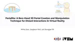 Portallite: A Bare-Hand 3-D Portal Creation and Manipulation Technique for Remote Object Interactions in Virtual Reality